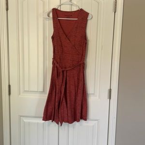 Toad&Co Coral Waves Cue Wrap Dress